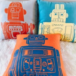Robot Throw Pillows